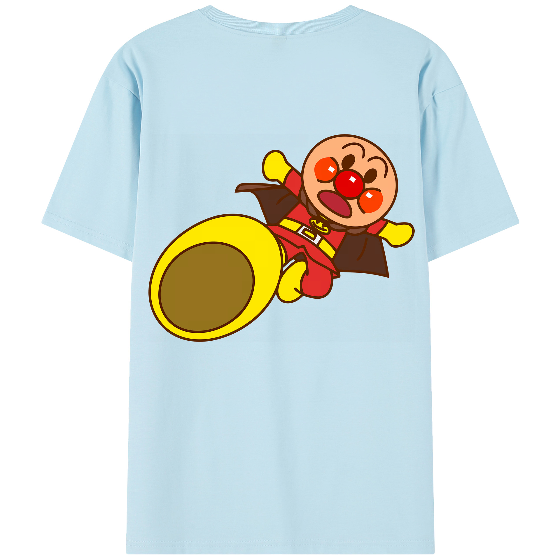 （画像用） アンパンマン Anpanman 綿100％半袖Tシャツ（背面プリント）